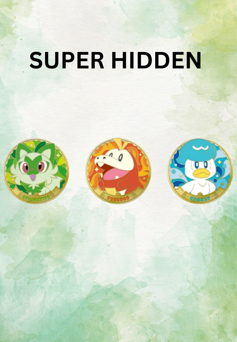 (BOUNTY OPEN LIVE) S-Chinese Paldea Metal Magnetic Sticker Set (trading cards)